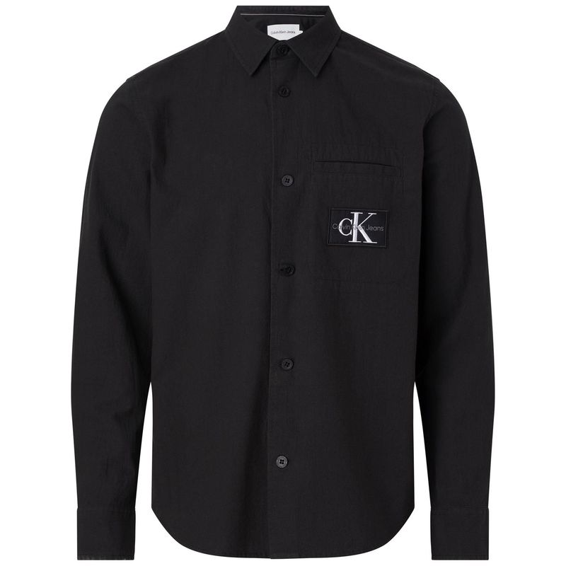 CALVIN KLEIN - Camisa Negra Manga Larga Para Hombre Calvin Klein