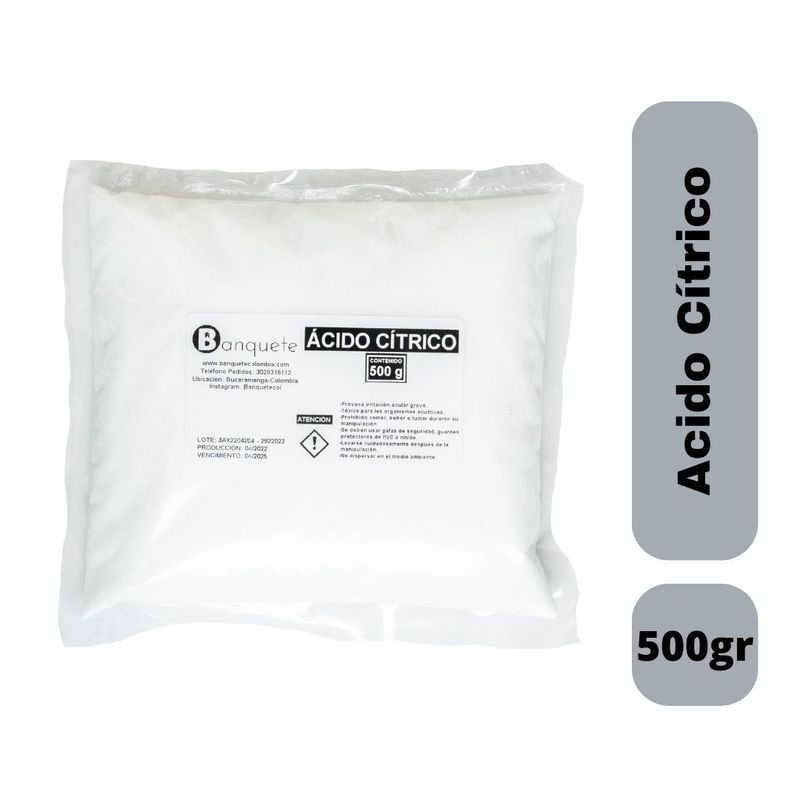 GENERICO - Acido Citrico en Polvo 500gr