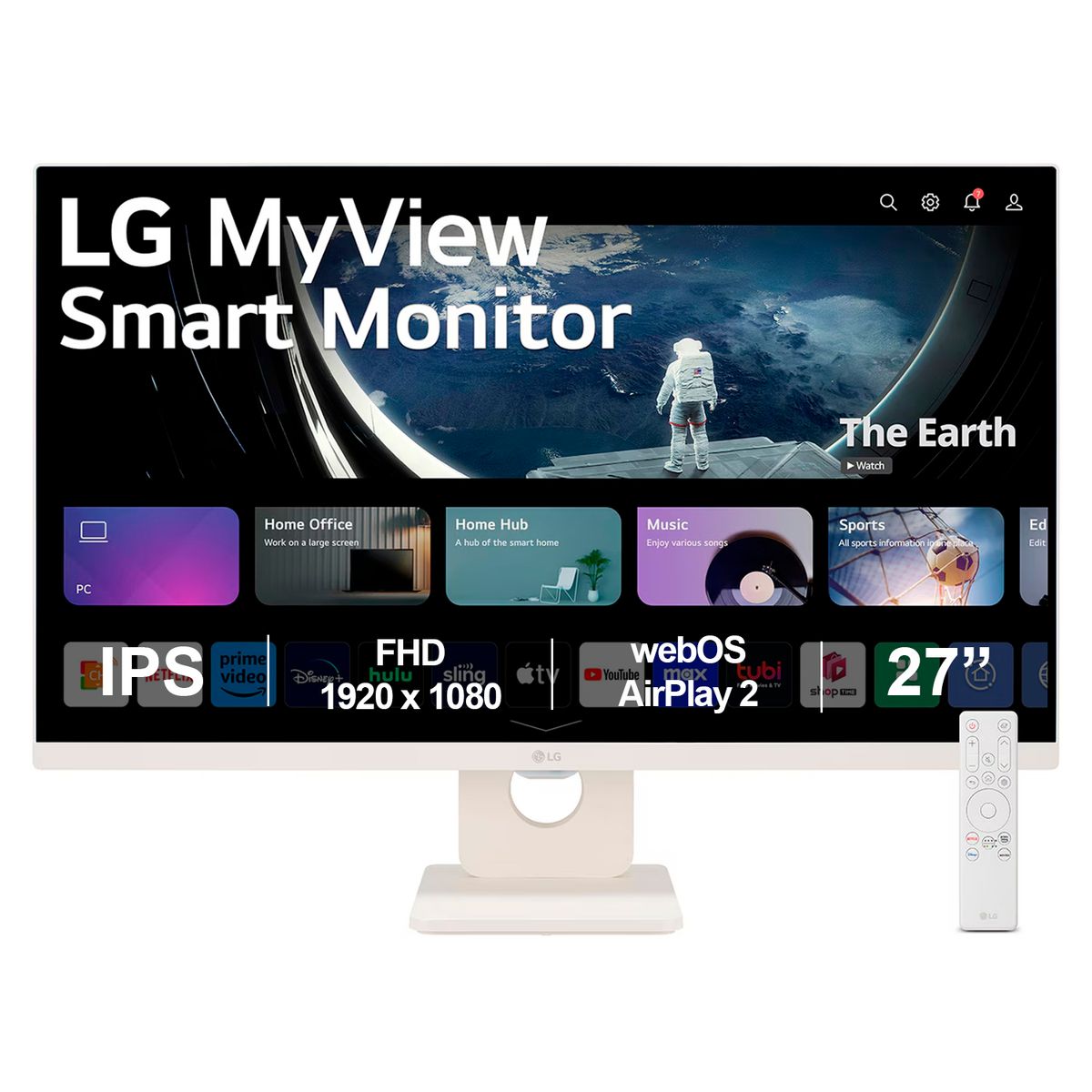 LG - Monitor Smart LG 27sr50f Ips Full Hd De 27 Con Webos