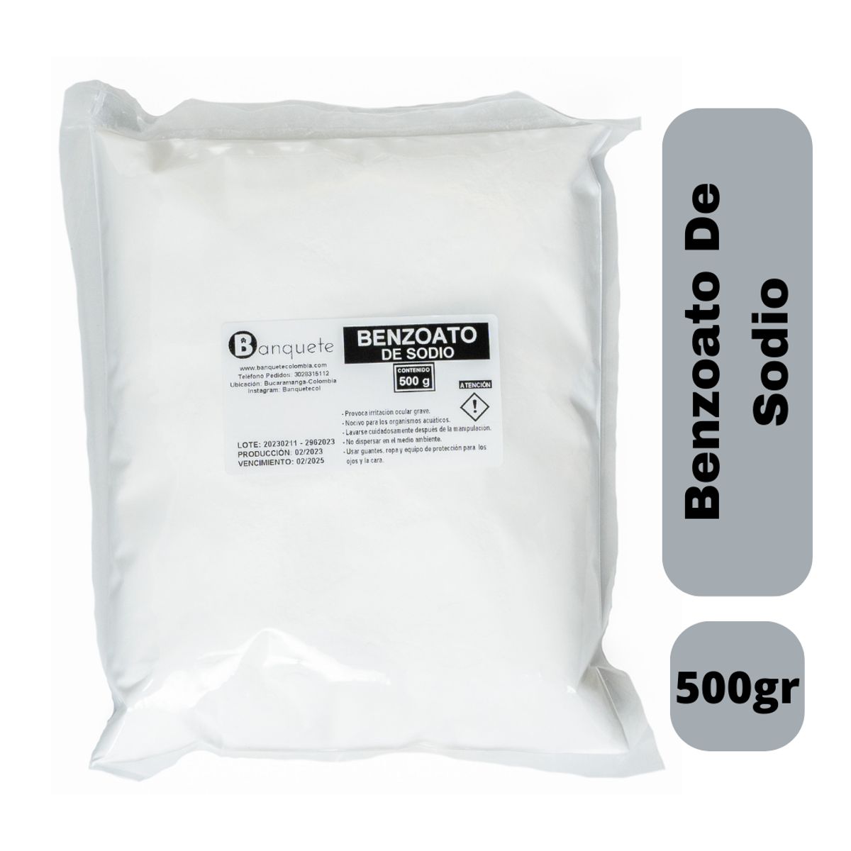 GENERICO - Benzoato de Sodio 500gr