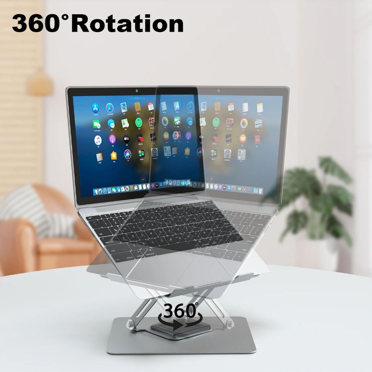 GENERICO - Soporte Para Pc Portátil Altura Graduable Compatible Con Macbook