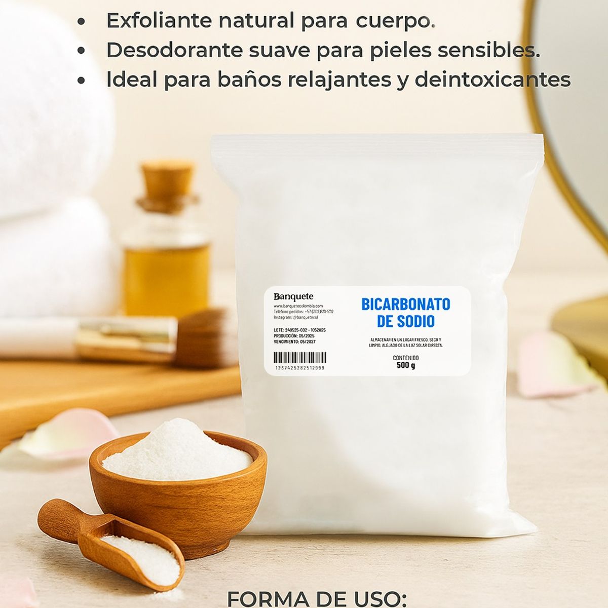 GENERICO - Bicarbonato de sodio 500gr