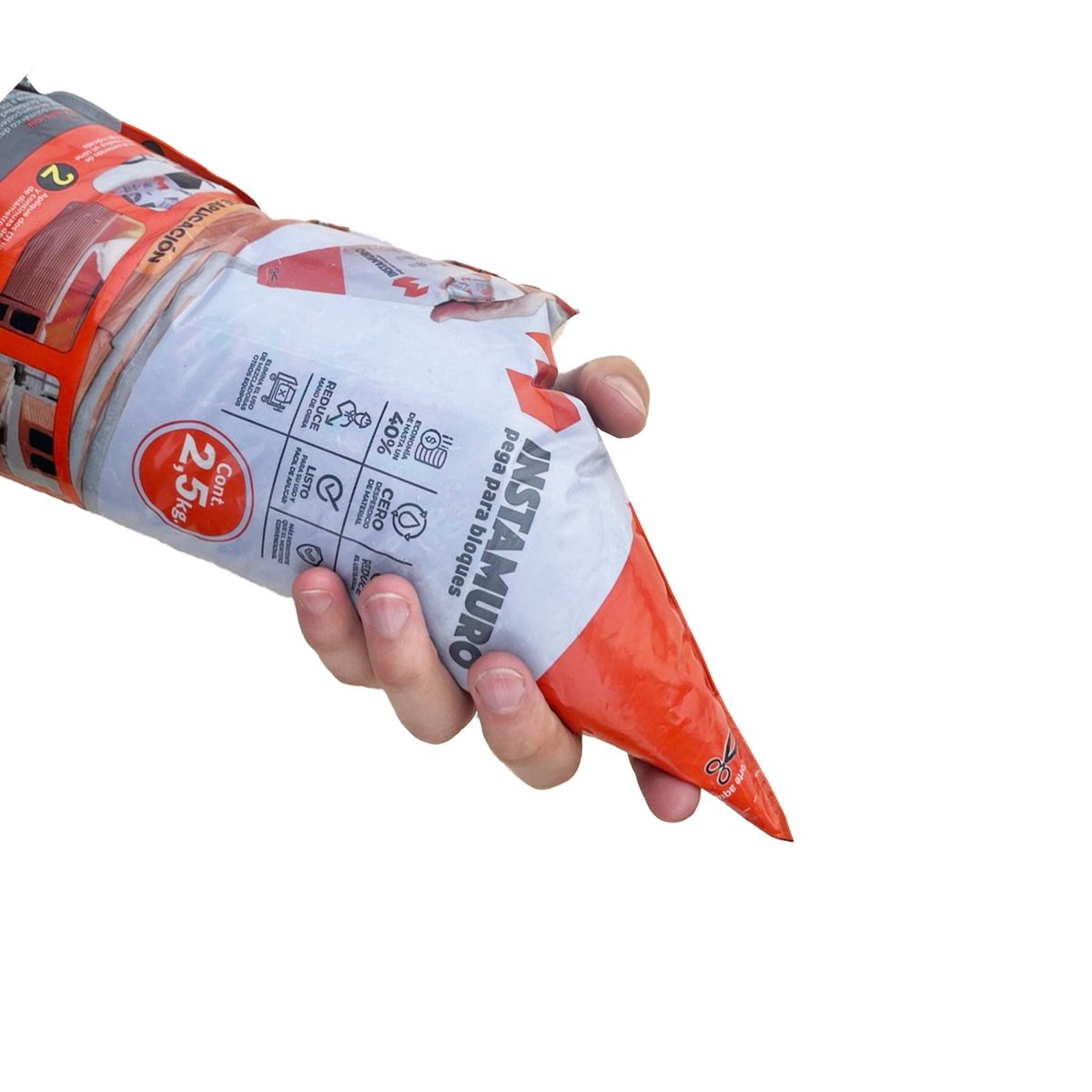 GENERICO - Pegante Industrial Tipo Cemento 2.5 Kg Instamuro Para Bloque