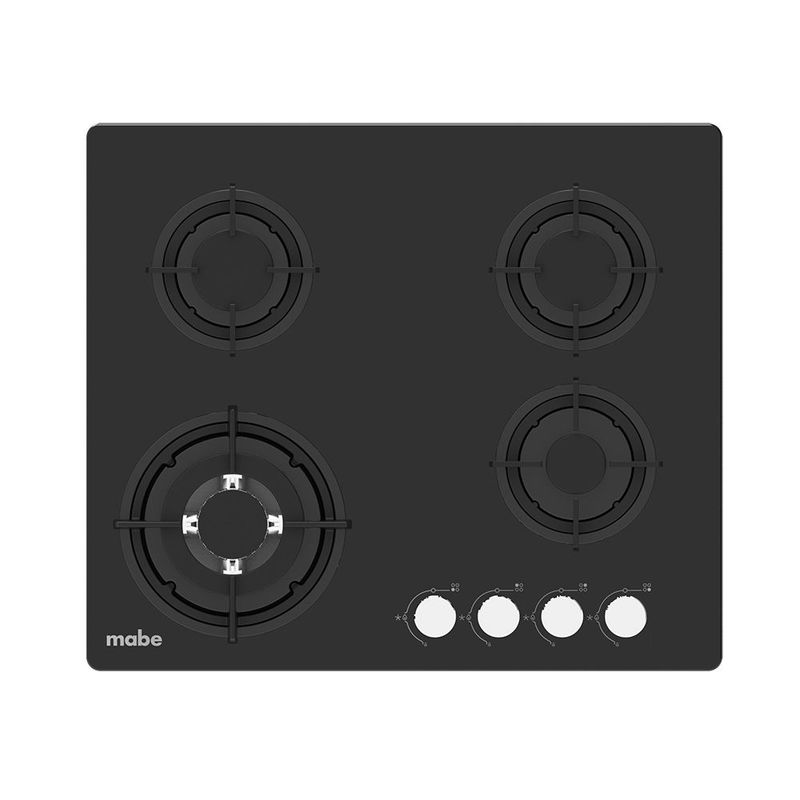MABE - Cubierta de empotrar 60cm vidrio templado Negra Mabe PM6048GV0