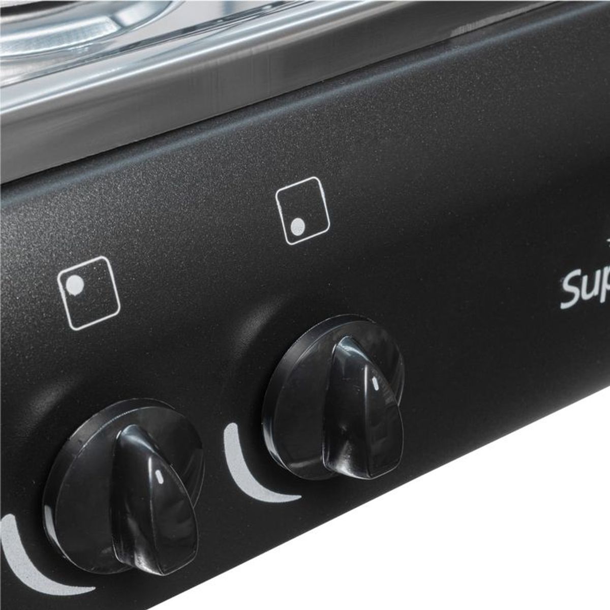 SUPERIOR - Estufa de Mesa SUPERIOR 4 Puestos Gas Natural 7053 Negro