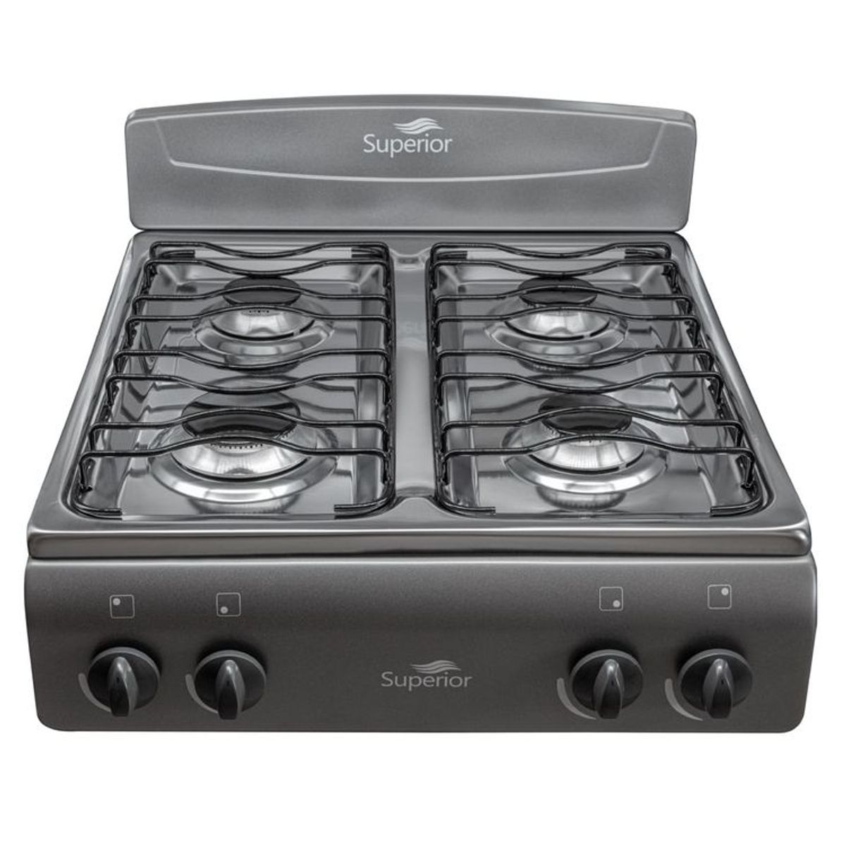 SUPERIOR - Estufa de Mesa SUPERIOR 4 Puestos Gas Propano 7053 Gris