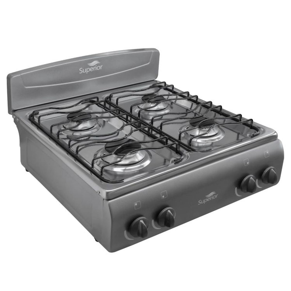 SUPERIOR - Estufa de Mesa SUPERIOR 4 Puestos Gas Propano 7053 Gris
