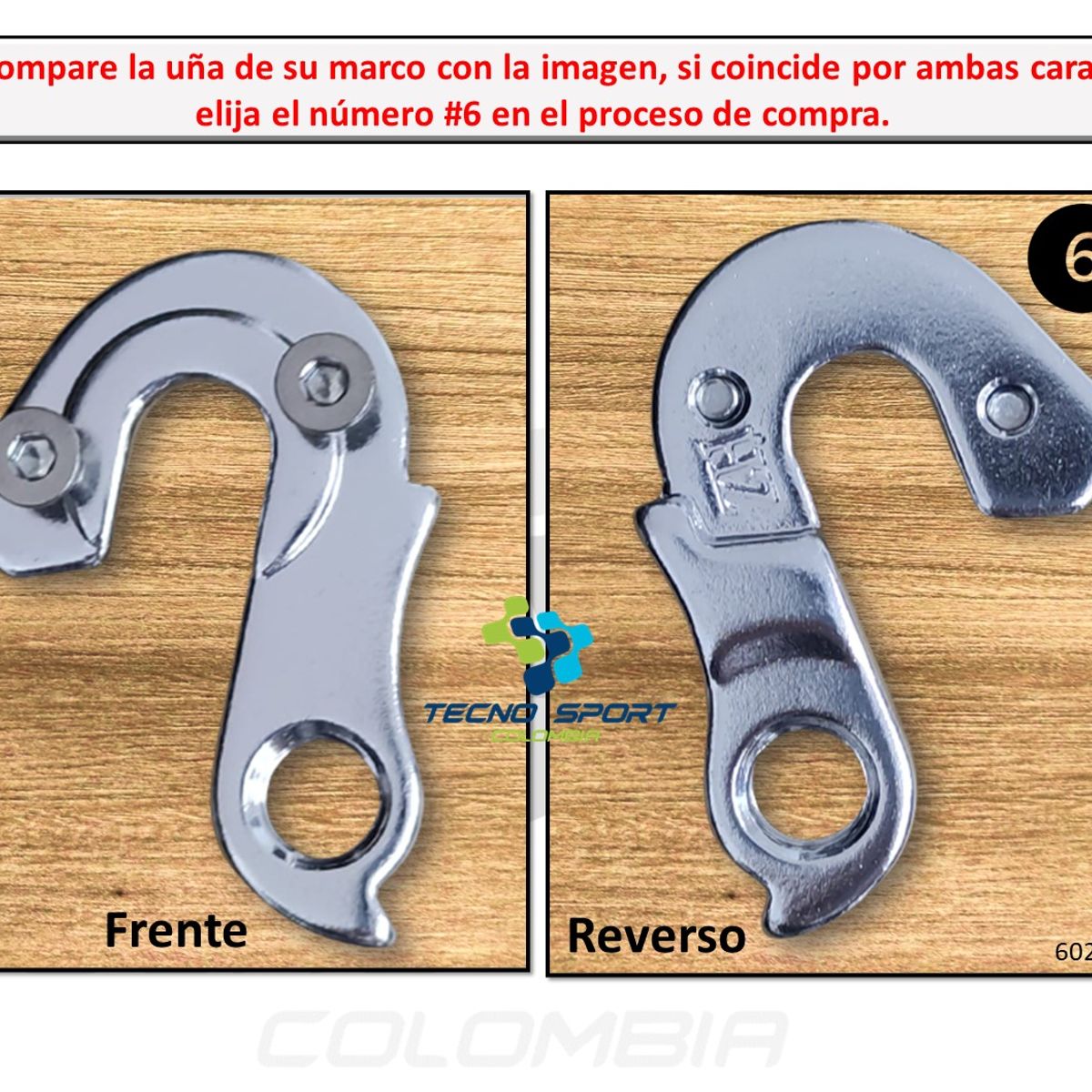 GW - Uña Pata Tensor Marco Bicicleta Puntera Aluminio Mtb Y Ruta