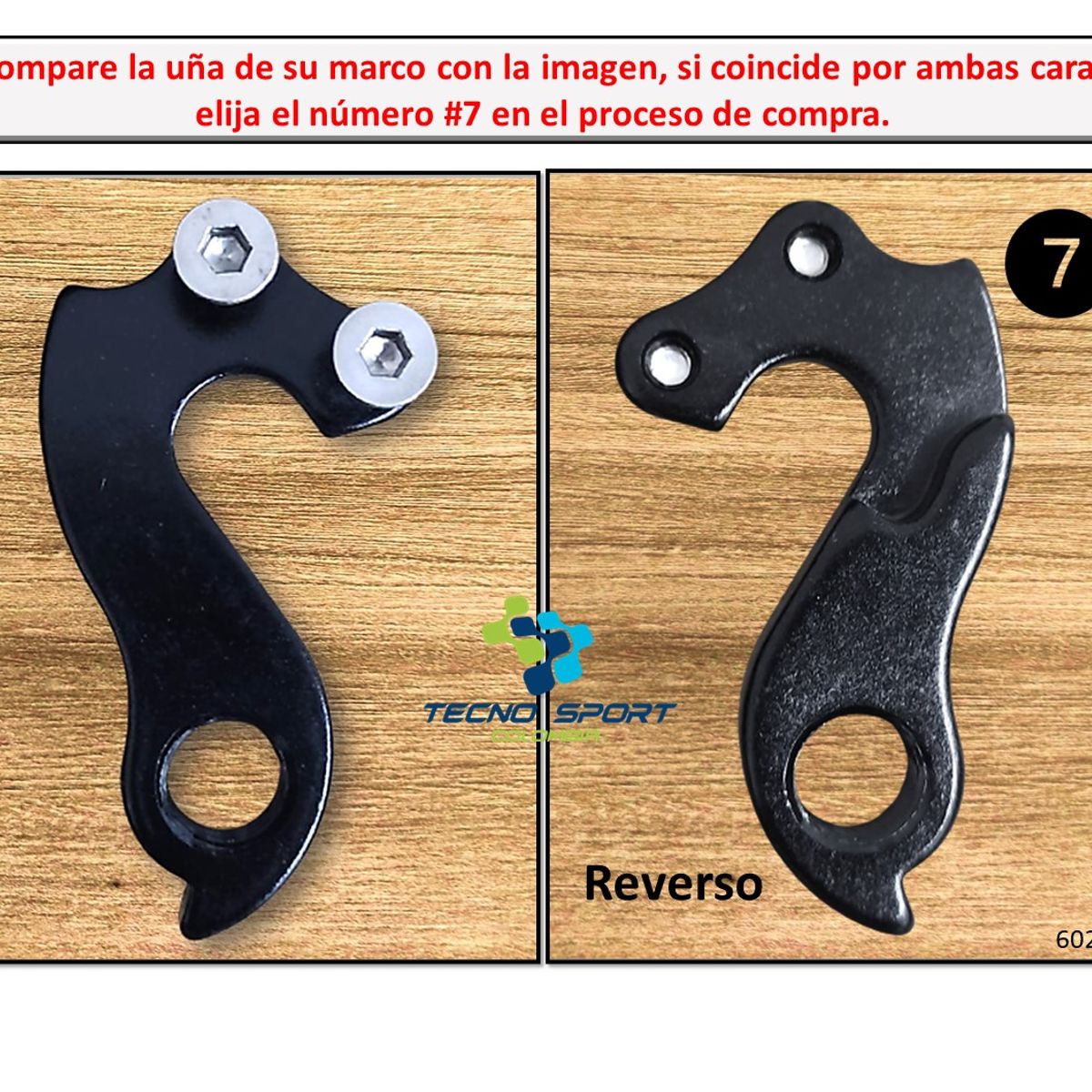 GW - Uña Pata Tensor Marco Bicicleta Puntera Aluminio Mtb Y Ruta