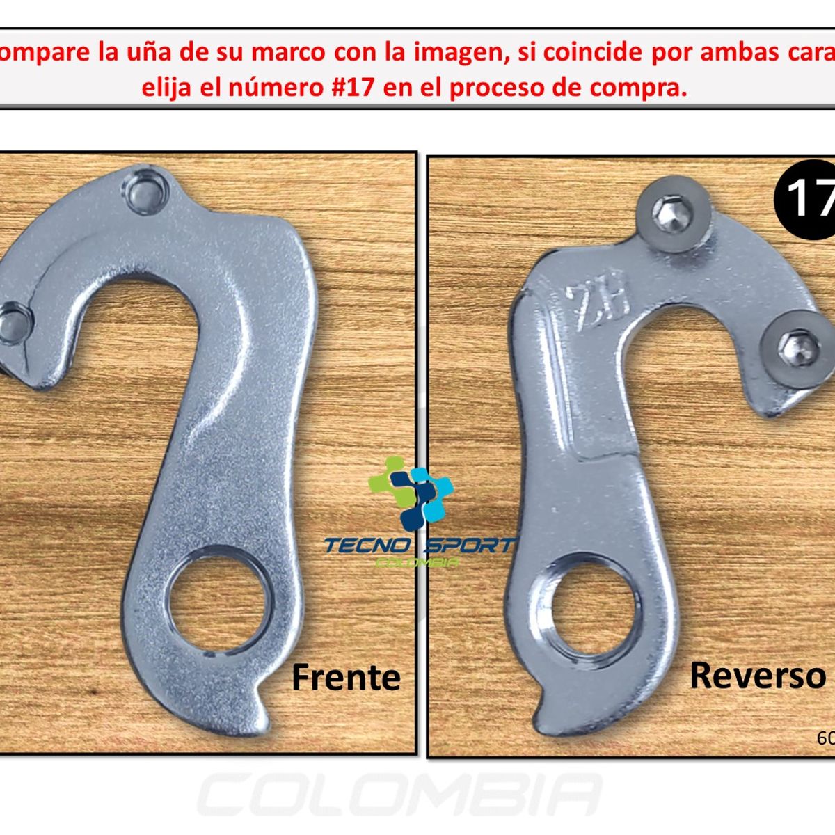 GW - Uña Pata Tensor Marco Bicicleta Puntera Aluminio Mtb Y Ruta