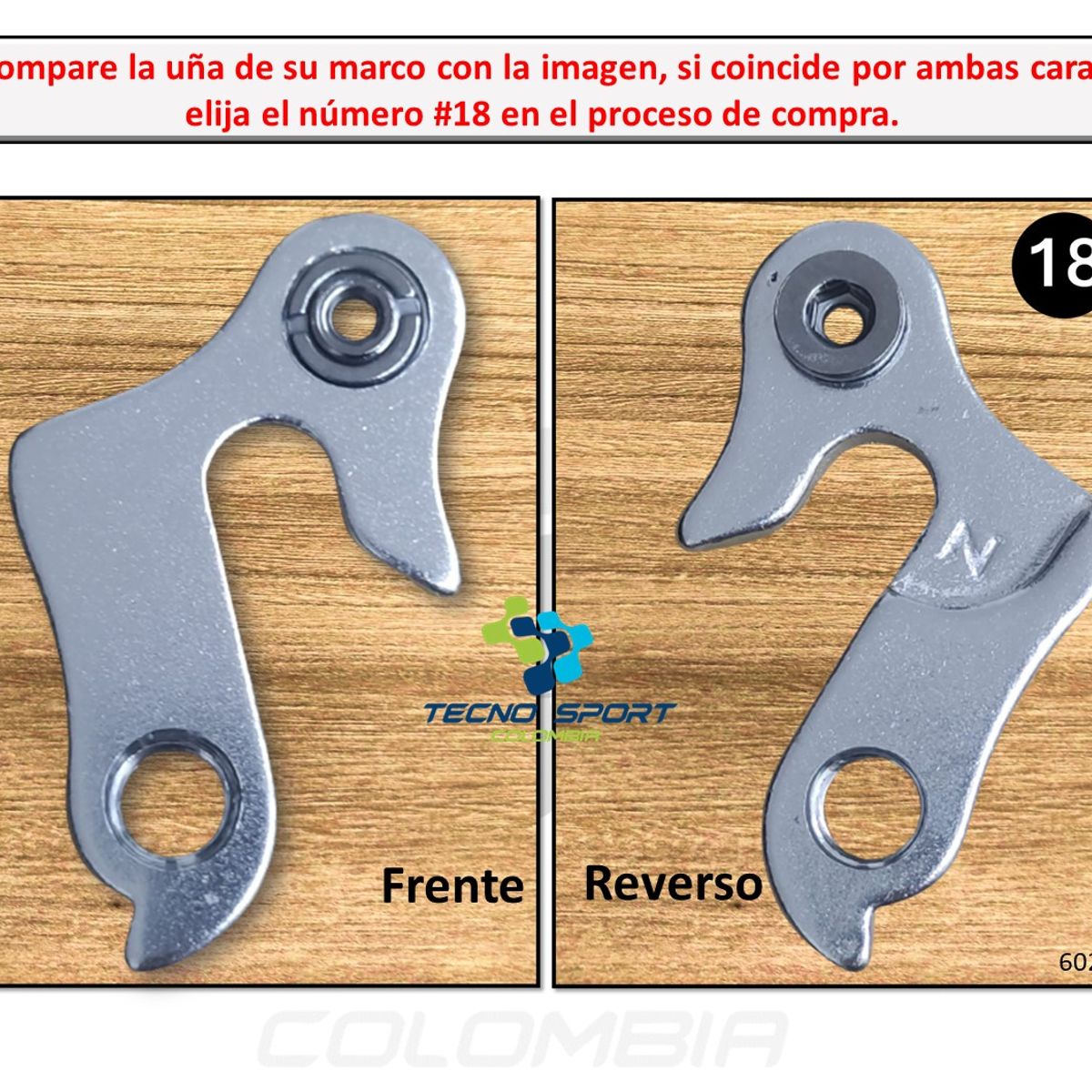 GW - Uña Pata Tensor Marco Bicicleta Puntera Aluminio Mtb Y Ruta