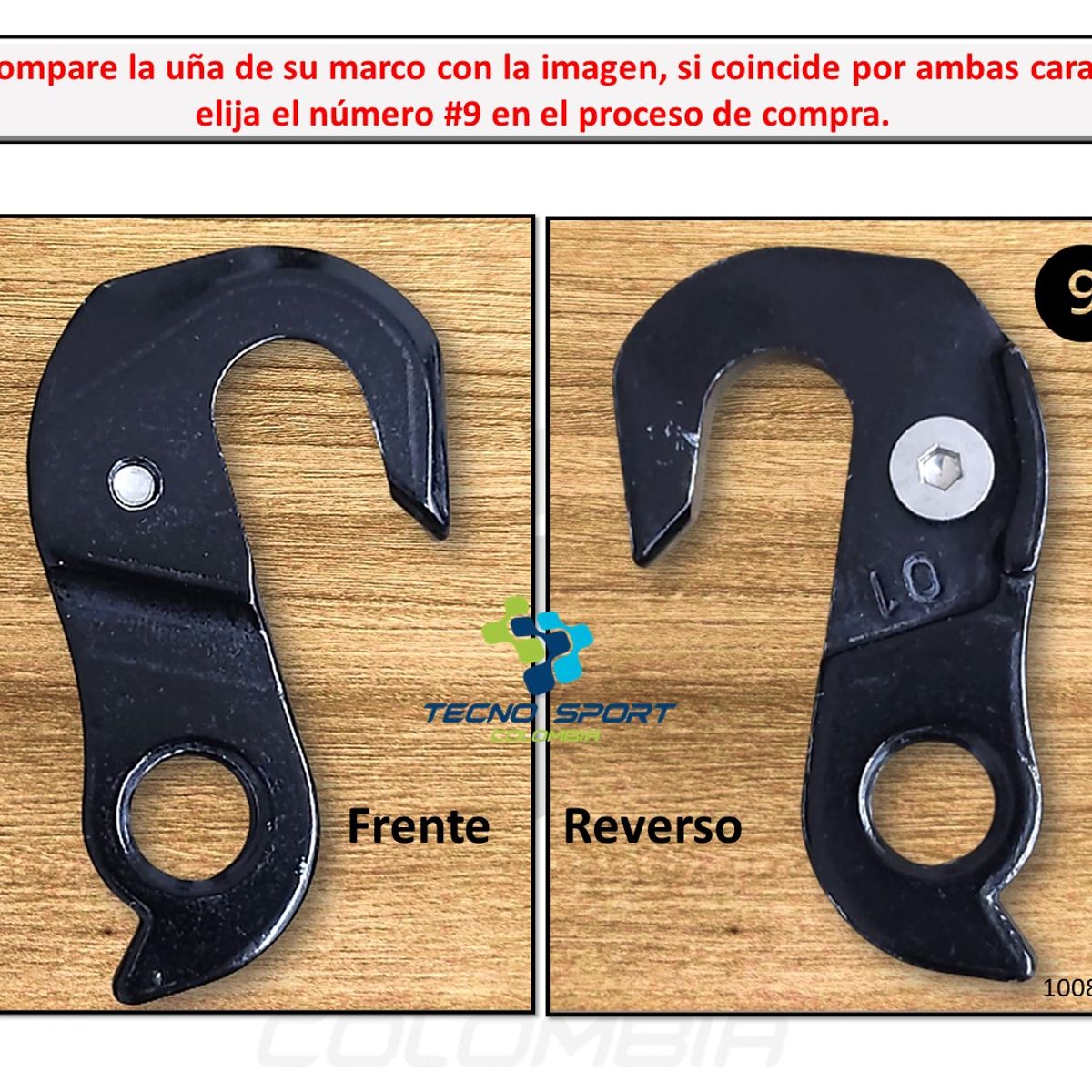 GW - Uña pata tensor marco bicicleta puntera aluminio mtb y ruta