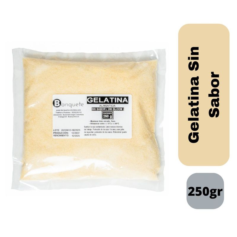 GENERICO - Gelatina sin sabor 250gr