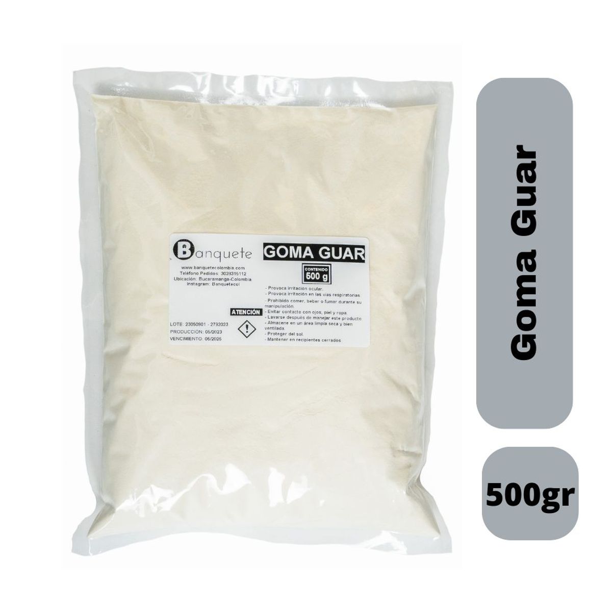GENERICO - Goma Guar 500 gr alta pureza