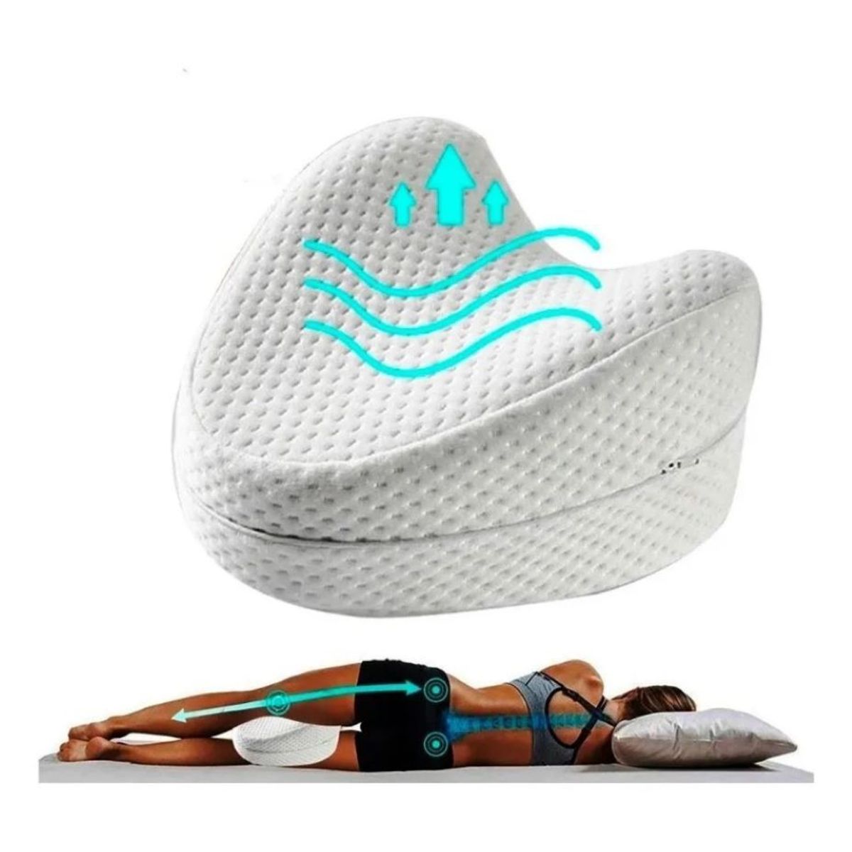 ZHOPI CO - Almohada Piernas Espuma Viscoelastica Cojin Artic Memory