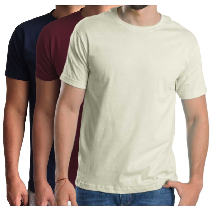 ELEMENTAL STORE - Camiseta para hombre en algodon 100% x 3 unidades