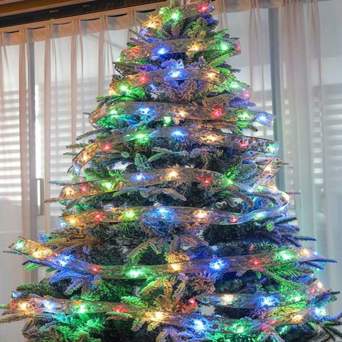 GENERICO - luces navideña guirnalda cinta decoración arbol navidad luz led 10M