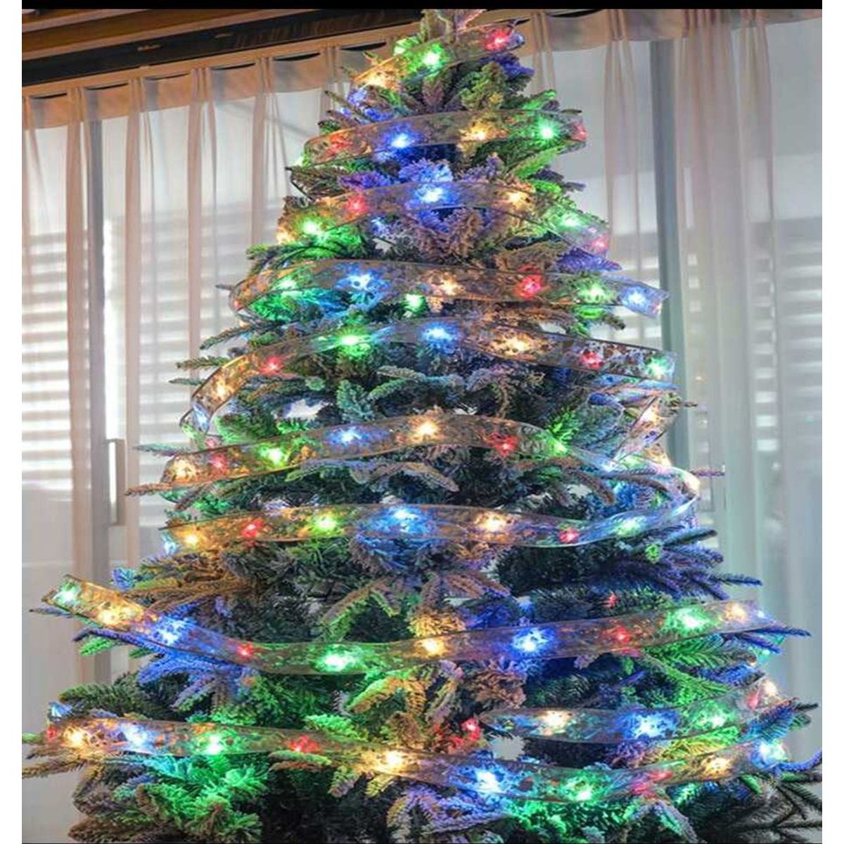 GENERICO - luces navideña guirnalda cinta decoración arbol navidad luz led 10M