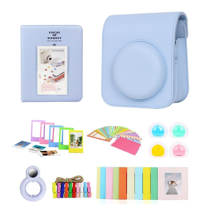 GENERICO - Combo de Accesorios Instax Mini 12 - Azul