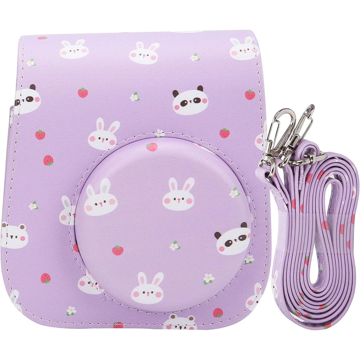 GENERICO - Estuche para Cámara Instax Mini 12/ 11/ 9 - Conejo Purpura