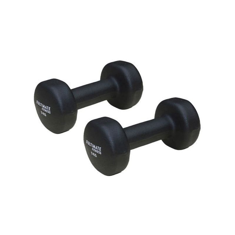 ULTIMATE FITNESS - Mancuernas Neopreno 5 kg (Par)-