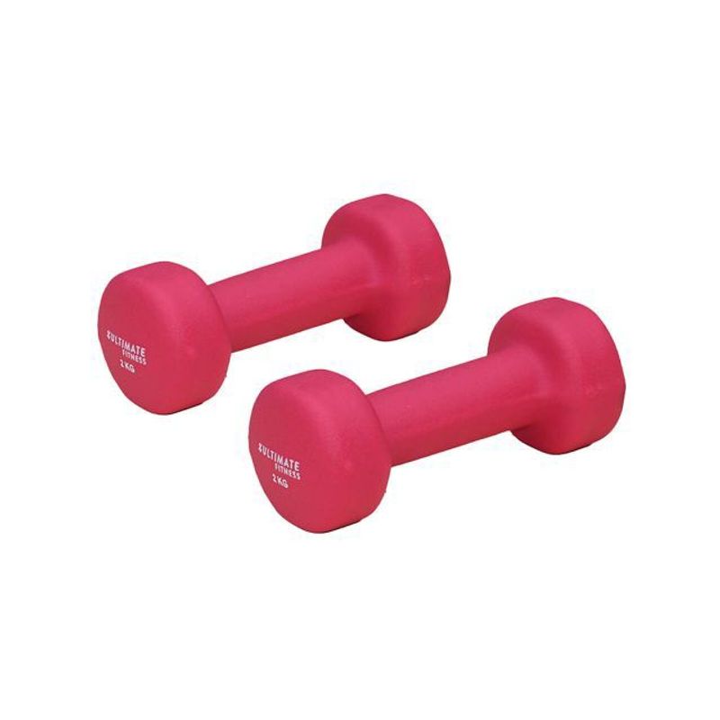 ULTIMATE FITNESS - Mancuernas Neopreno 2 kg (Par)