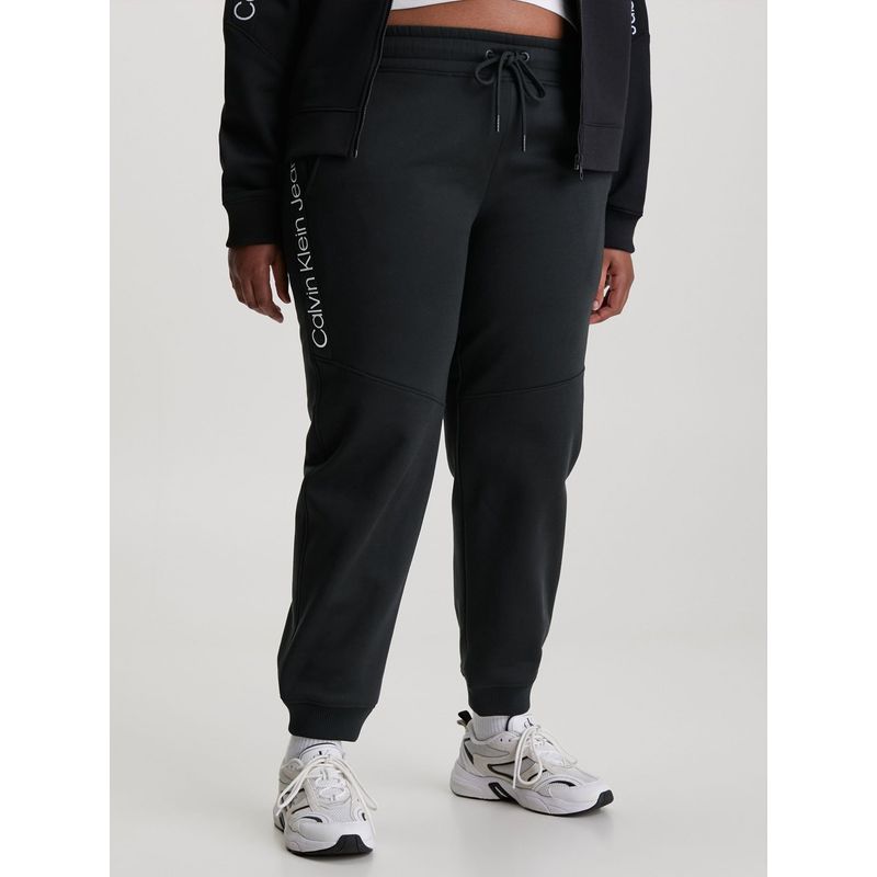CALVIN KLEIN - Pantalón De Chándal Holgado Con Logo Tape Mujer Negro Calvin Klein