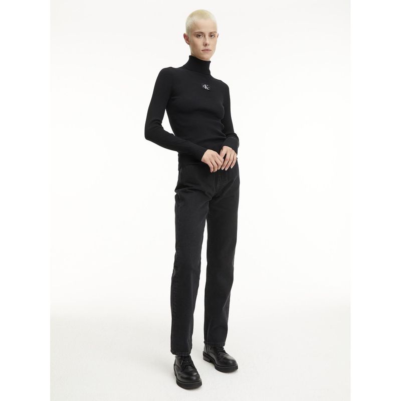 CALVIN KLEIN - Saco Manga Larga Mujer Negro Calvin Klein