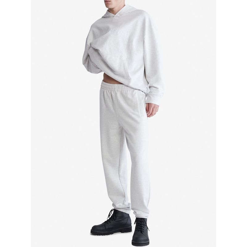 CALVIN KLEIN - Jogger Gris Deportivo Con Logo En La Pierna Calvin Klein