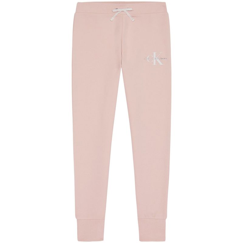 CALVIN KLEIN - Pantalónes De Chándal Con Logo Monograma Rosado Niña Calvin Klein