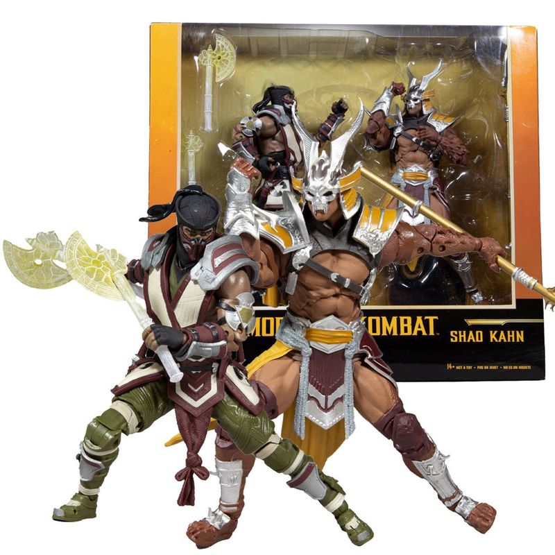 HASBRO - Shao Kahn Vs Sub Zero Pack Figura De Acción Mortal Kombat Mcfarlane Toys 19 Cm