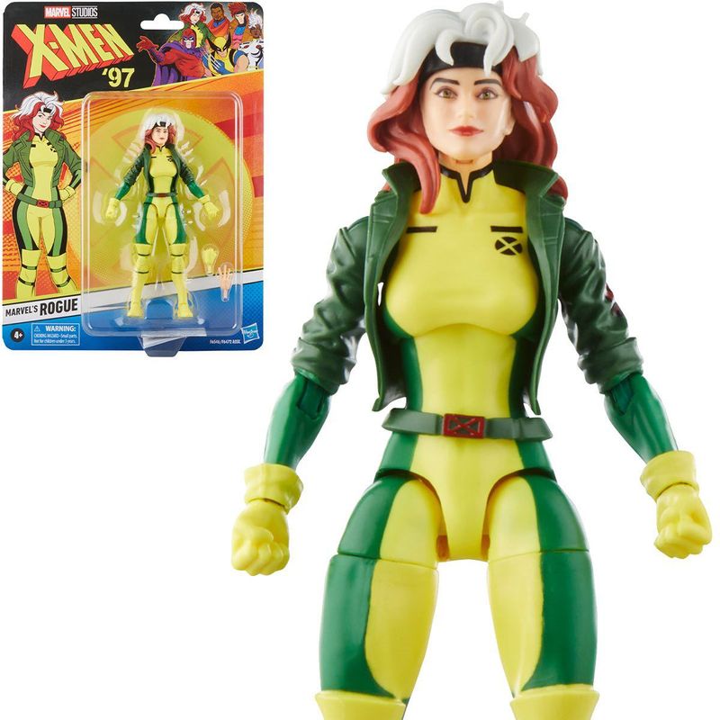 HASBRO - Rogue  Figura de Acción X Men 97 Marvel Legends Retro Hasbro 16 Cm