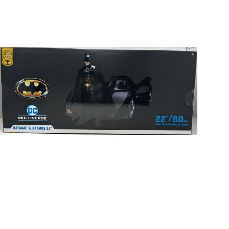 HASBRO - 2 Pack Batman & Batmobile Figura  Dc Multiverse 1989 Mcfarlane Toys 60 cm