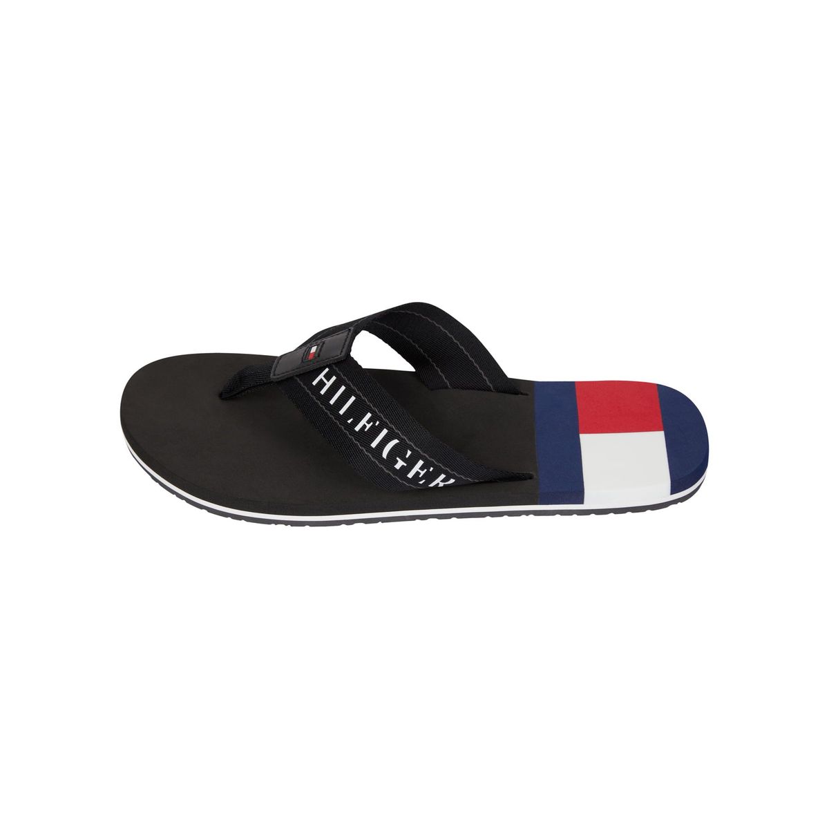 TOMMY HILFIGER - Sandalias Flip Flop Negro Banderahombre De Playa Negro Tommy Hilfiger