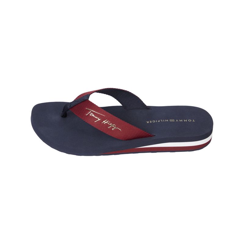 TOMMY HILFIGER - Sandalias Con Logo Mujer Beige Tommy Hilfiger