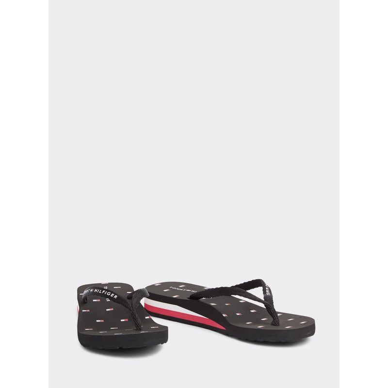 TOMMY HILFIGER - Sandalias Con Logo Para Playa Mujer Negro Tommy Hilfiger