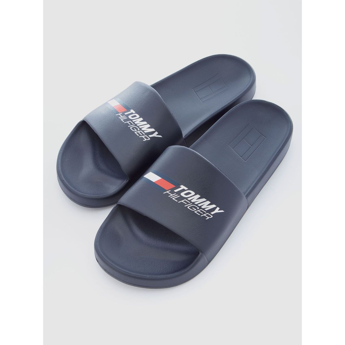 TOMMY HILFIGER - Sandalias De Piscina Con Logo Hombre Azul Tommy Hilfiger