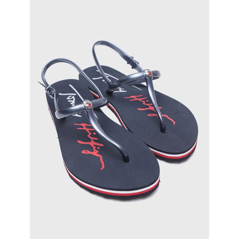 TOMMY HILFIGER - Sandalias Tbar Con Logo Tommy Hilfiger