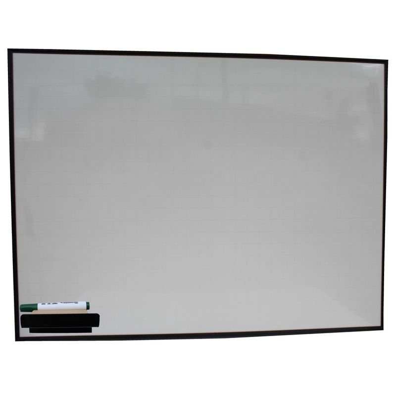 MAOS - Tablero Acrílico Borrable Cuadricula Con borrador 80cmx60cm