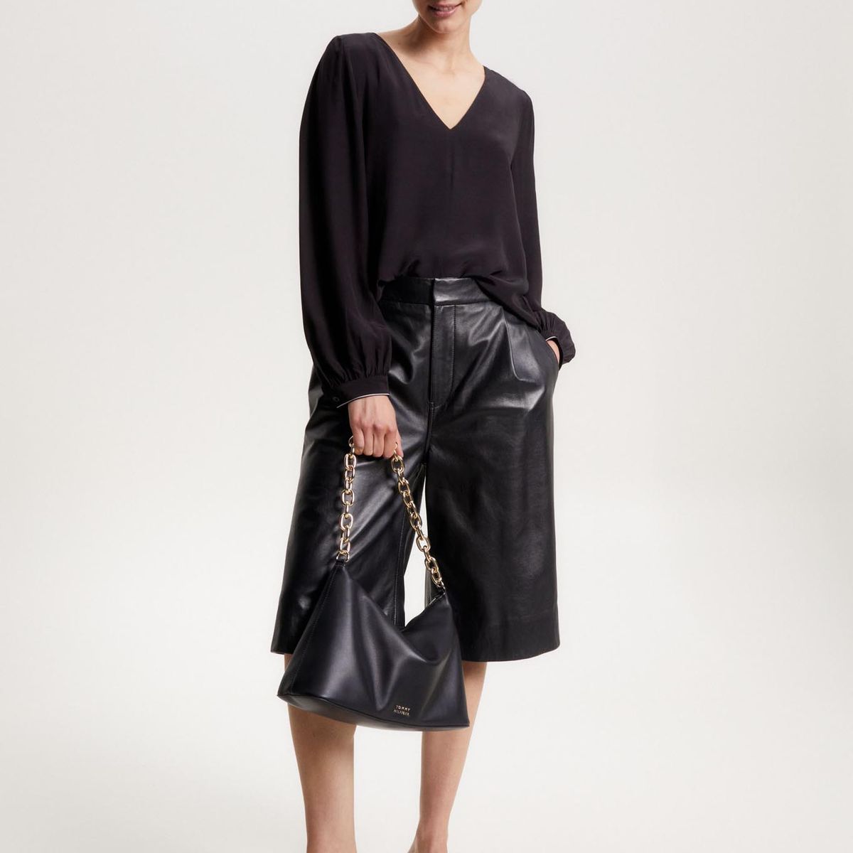 TOMMY HILFIGER - Blusa Con Cuello V Para Mujer Tommy Hilfiger