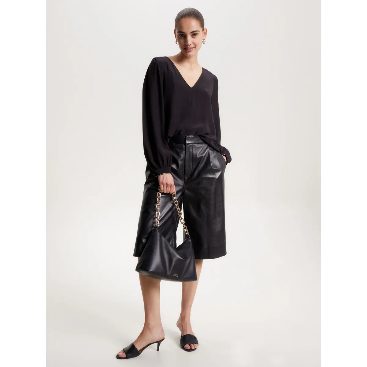 TOMMY HILFIGER - Blusa Con Cuello V Para Mujer Tommy Hilfiger