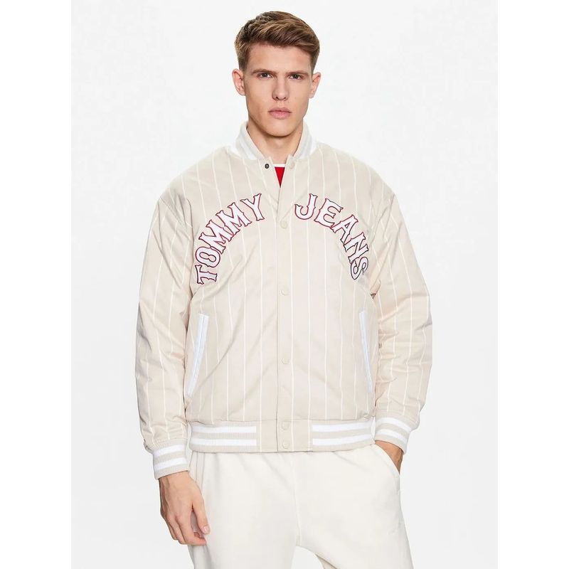 TOMMY HILFIGER - Chaqueta Tommy Jeans Para Hombre Beige Tommy Jeans