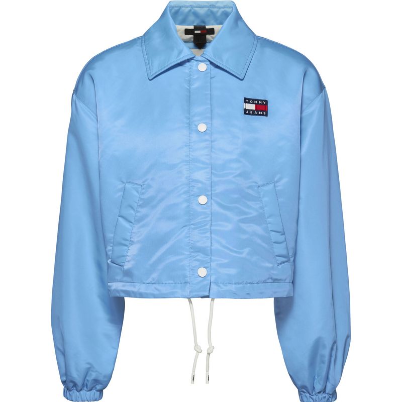 TOMMY HILFIGER - Chaqueta Estilo Entrenador Con Logo Mujer Celeste Tommy Jeans