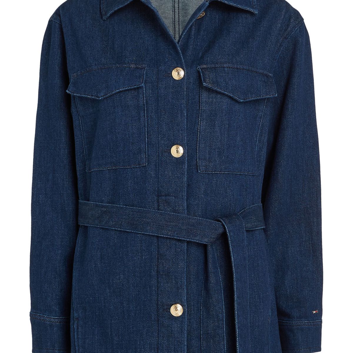 TOMMY HILFIGER - Chaqueta De Jeans Con Cinta Anudable Para Mujer