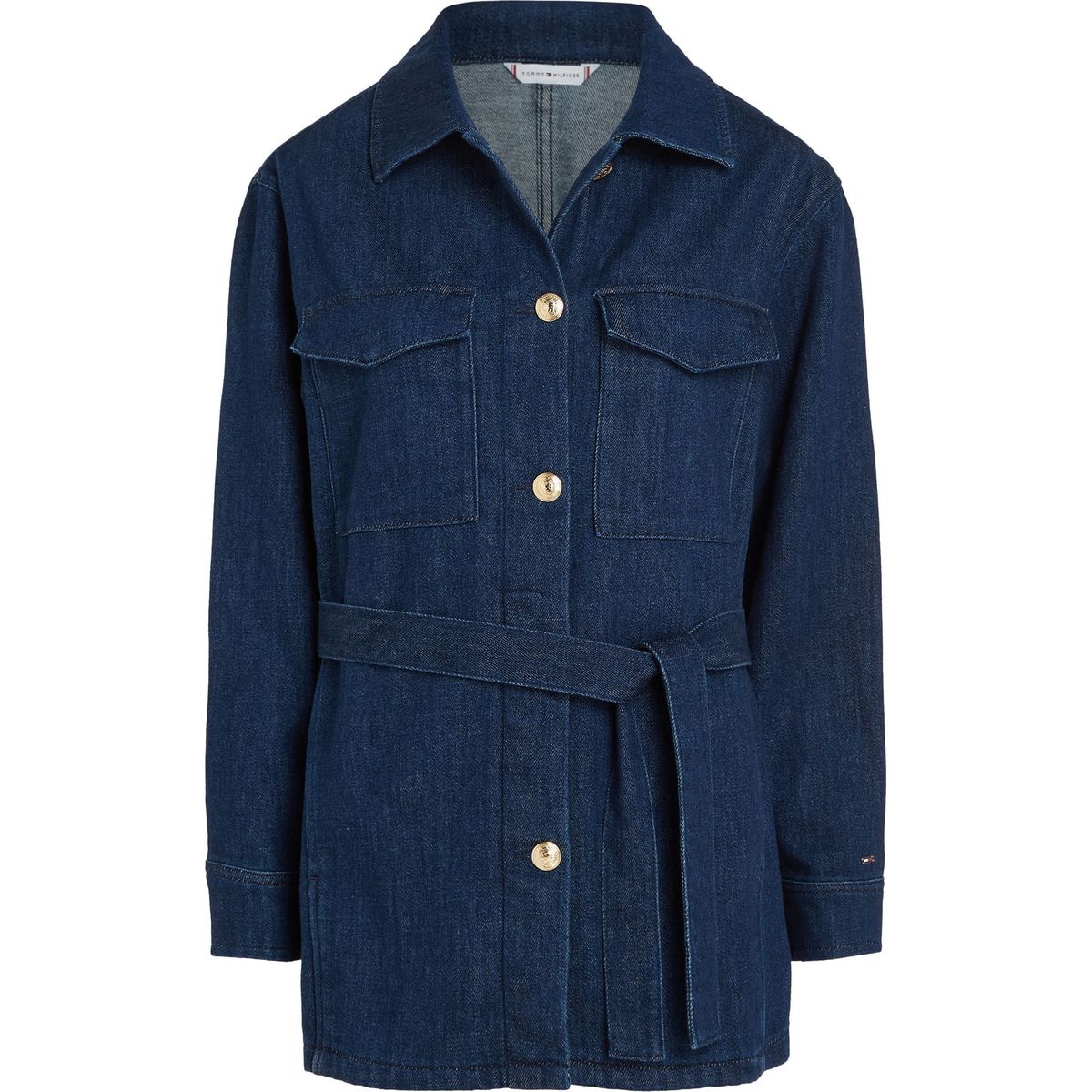 TOMMY HILFIGER - Chaqueta De Jeans Con Cinta Anudable Para Mujer