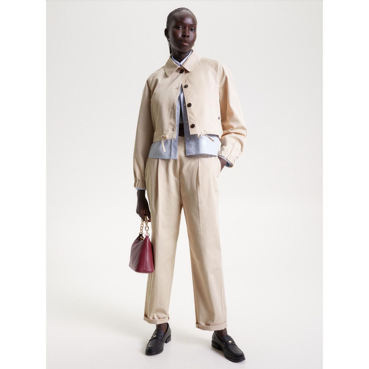 TOMMY HILFIGER - Chaqueta Con Corte Cropped Tommy Hilfiger