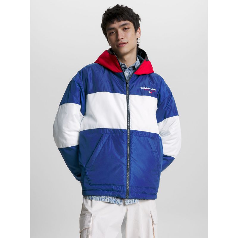 TOMMY HILFIGER - Chaqueta Azul Reversible Colorblock Para Hombre Tommy Hilfiger Tommy Jeans