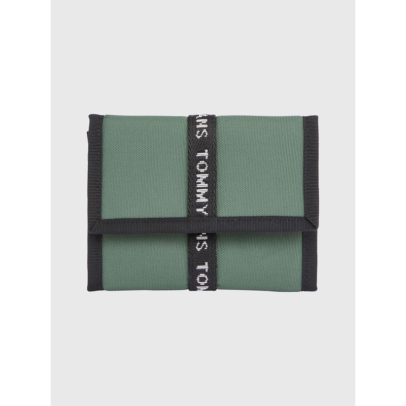 TOMMY HILFIGER - Cartera Plegable En Tres Partes Hombre Verde Tommy Hilfiger