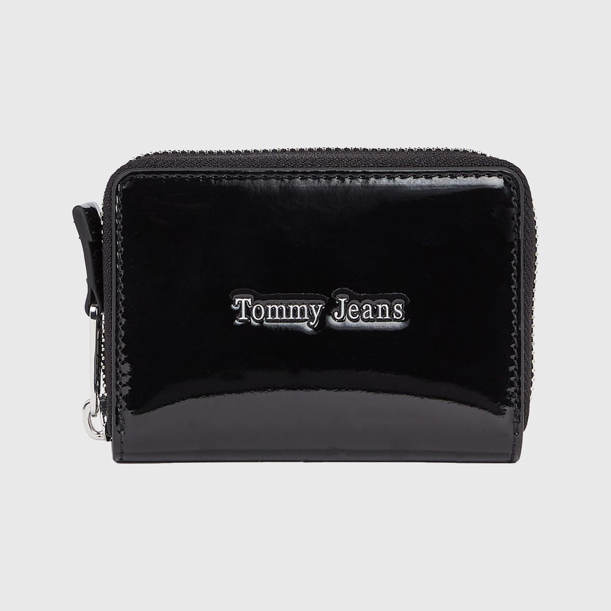 TOMMY HILFIGER - Cartera Pequeña Acharolada Con Logo Mujer Negro Tommy Hilfiger