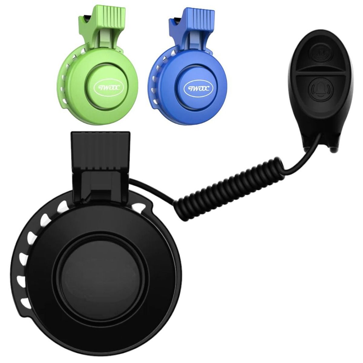 GENERICO - Bocina Electrónica 4 Tonos Para Bicicleta O Scooter - Verde